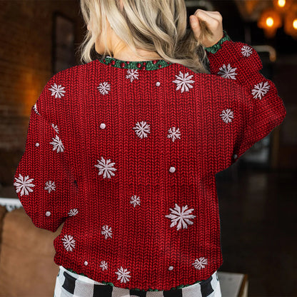 Merry Christmas - Personalized Mouse Ugly Sweater