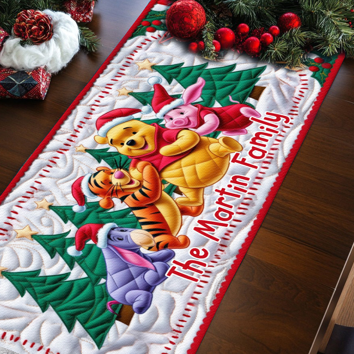 The Most Wonderful Time Of The Year - Personalized Family Table Runner