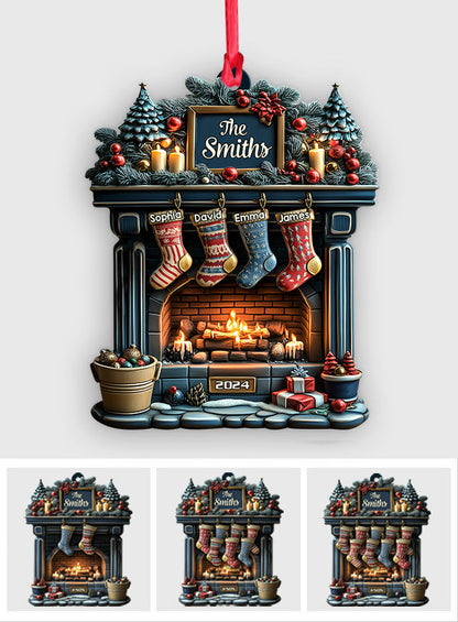 Merry Christmas 2024 - Personalized Family Ornament
