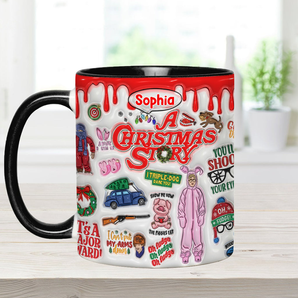 90s' Christmas Movie - Personalized Accent Mug