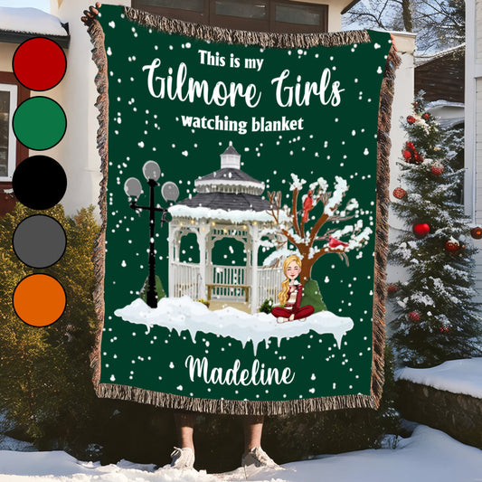 This Is My Gilmore Girls Watching Blanket - Personalized Woven Blanket