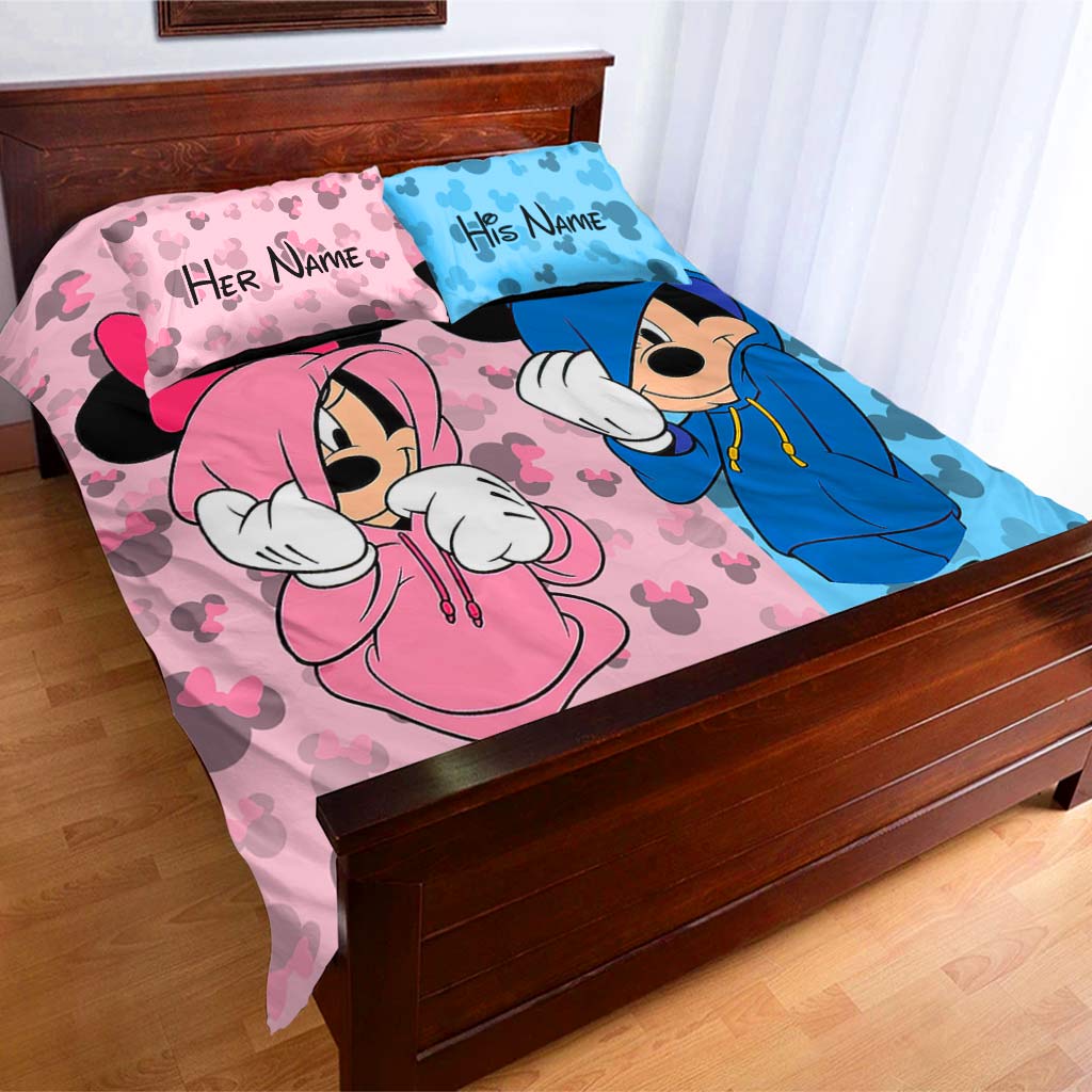 His Side Her Side - Personalized Mouse Bedding Set