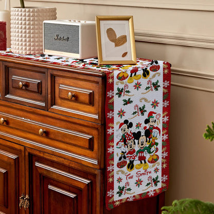 Christmas Is Coming To Mousetown - Personalized Mouse Table Runner
