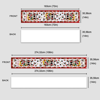 Christmas Is Coming To Mousetown - Personalized Mouse Table Runner