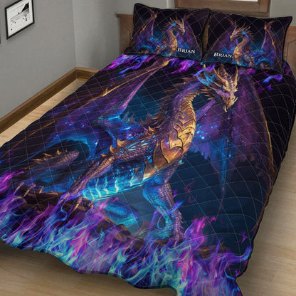 Love Dragons - Personalized Dragon Quilt Set