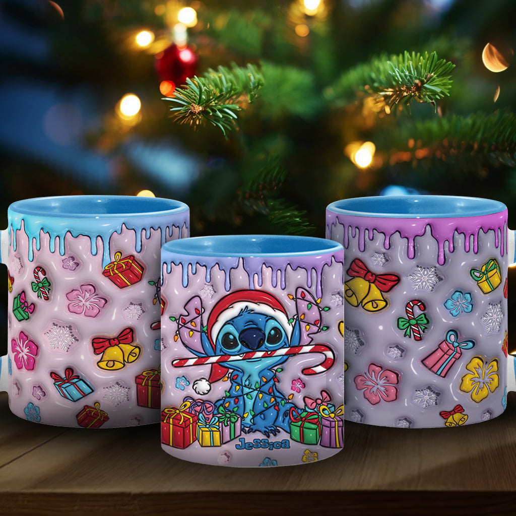 Merry Ohana - Personalized Ohana Accent Mug