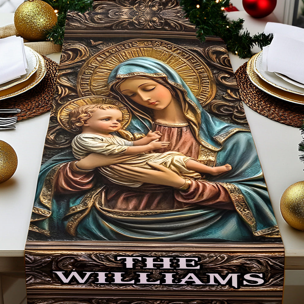 Holy Family - Personalized Christian Table Runner