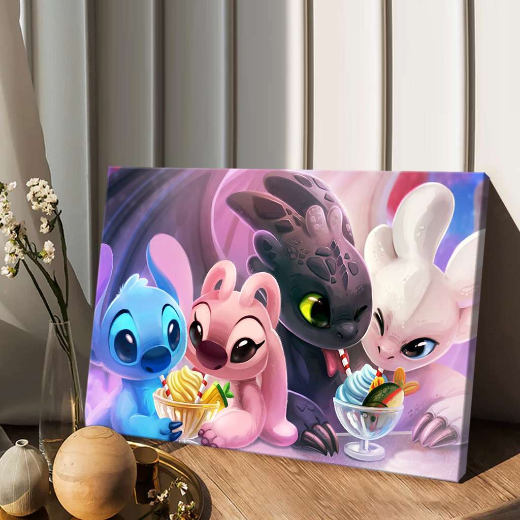 Lovely Couples Mouse Canvas And Poster 0523
