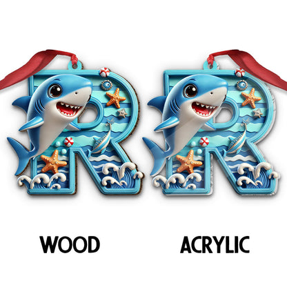 Cute Baby Shark - Personalized Kid Ornament