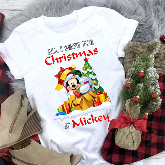 All I Want For Christmas Mouse T-shirt and Hoodie 0823
