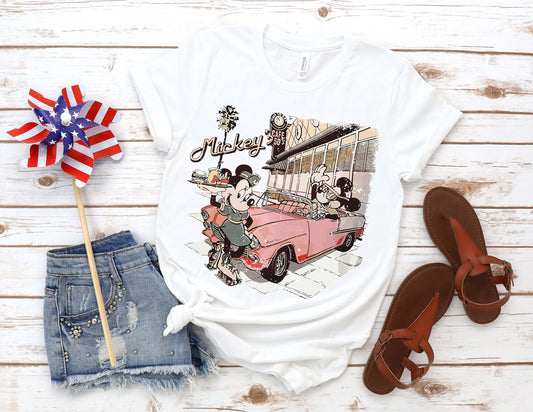 Retro Mouse Couple Mouse T-shirt and Hoodie 0523