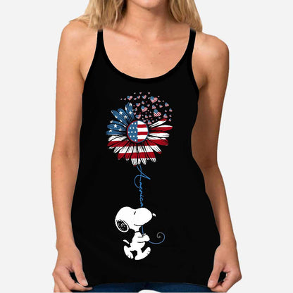 Love American - Independence day Cross Tank Top
