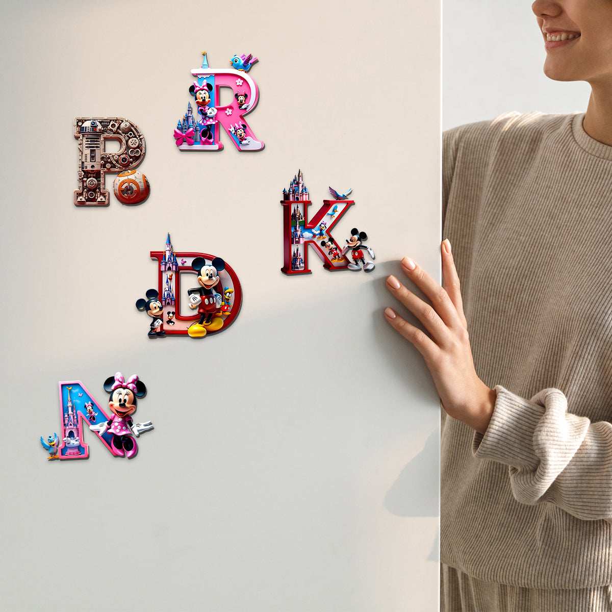 Magic Force Letters - Personalized Mouse Magnet