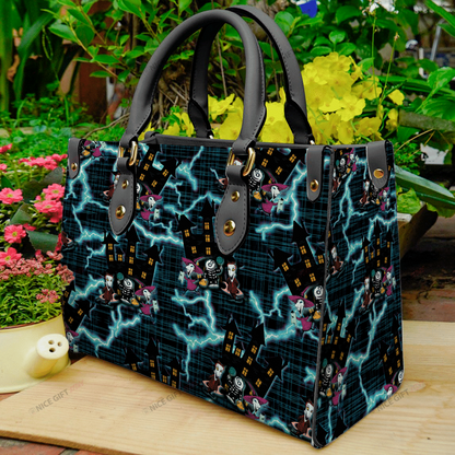 Spooky Night Nightmare Leather Handbag 0523