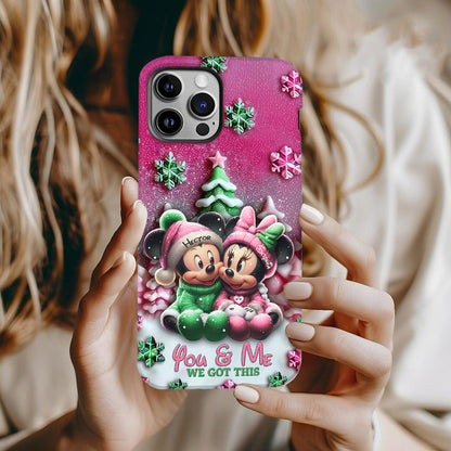 Mouse Couple - Personalized Mouse Full Print Phone Case