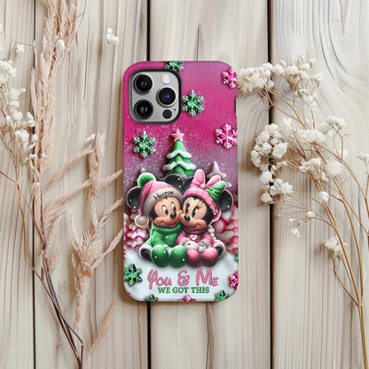 Mouse Couple - Personalized Mouse Full Print Phone Case
