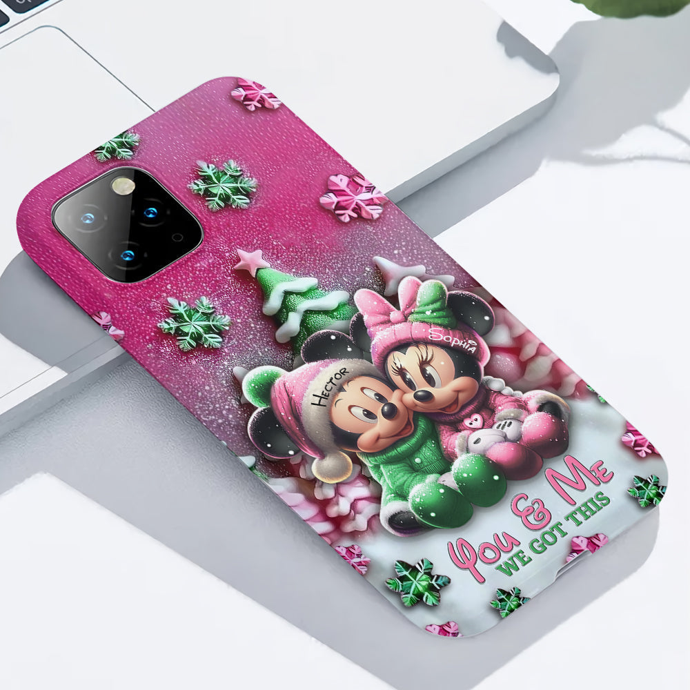 Mouse Couple - Personalized Mouse Full Print Phone Case