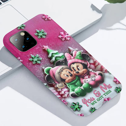 Mouse Couple - Personalized Mouse Full Print Phone Case