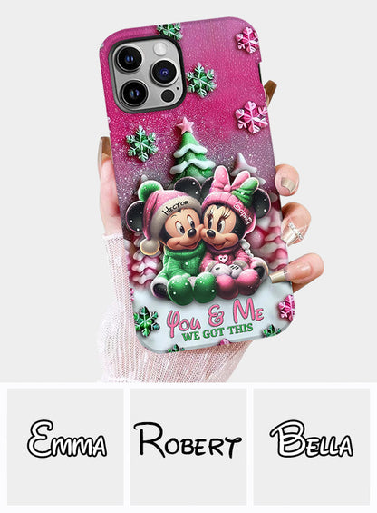 Mouse Couple - Personalized Mouse Full Print Phone Case