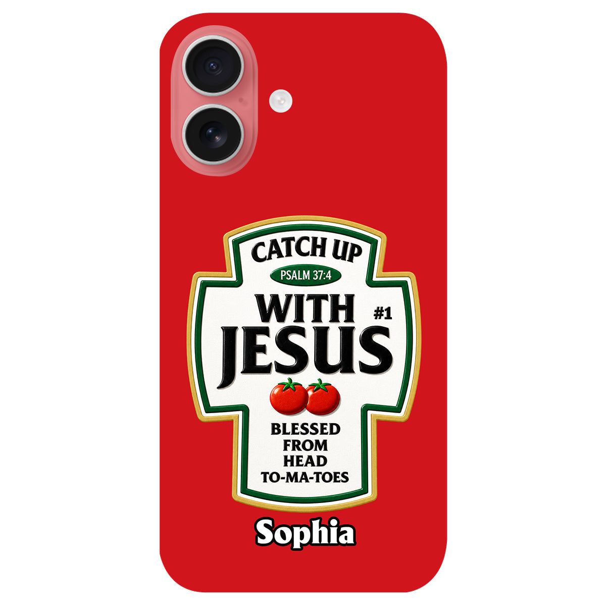 Funny Word Play, Faith In God - Personalized Christian Classic Cap & Leather Phone Case