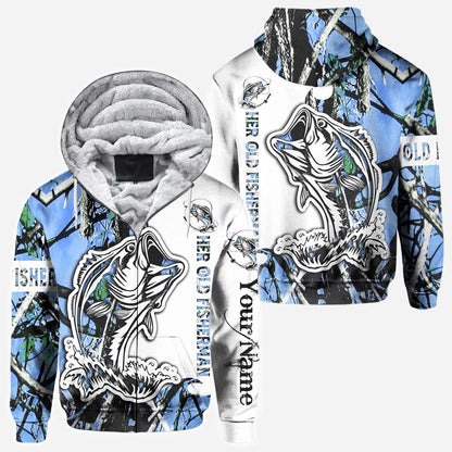 His Best Catch - Personalized Fishing All Over T-shirt and Hoodie