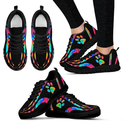 Colorful Paw Cat Sneakers 0622