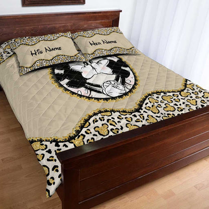 Magic Couple - Personalized Couple Mouse Quilt Set