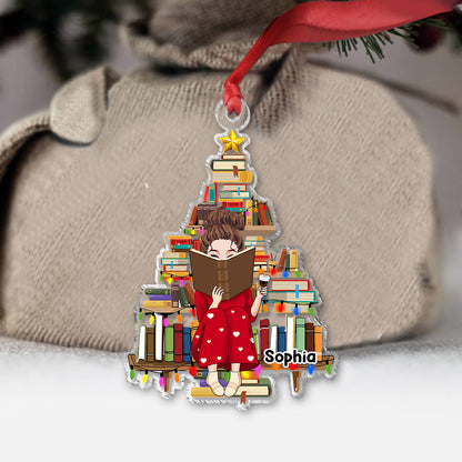 Just A Girl Who Loves Books - Personalized Book Transparent Ornament