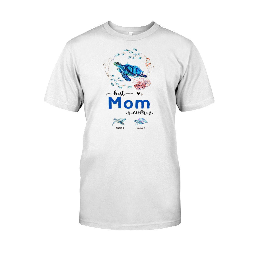 Best Nana Ever - Turtle gift for grandma, grandpa, mom, dad, uncle, aunt - Personalized T-shirt And Hoodie