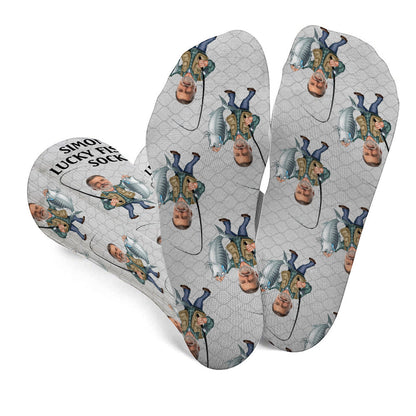 Lucky Fishing Socks - Personalized Fishing Socks