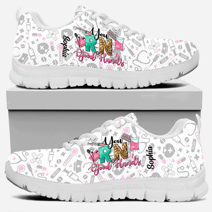 You RN Good Hands - Personalized Nurse Sneakers