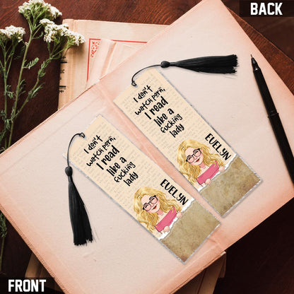 I Don't Watch P - Personalized Book Bookmark (Printed On Both Sides)