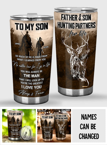 To My Son - Personalized Hunting Tumbler