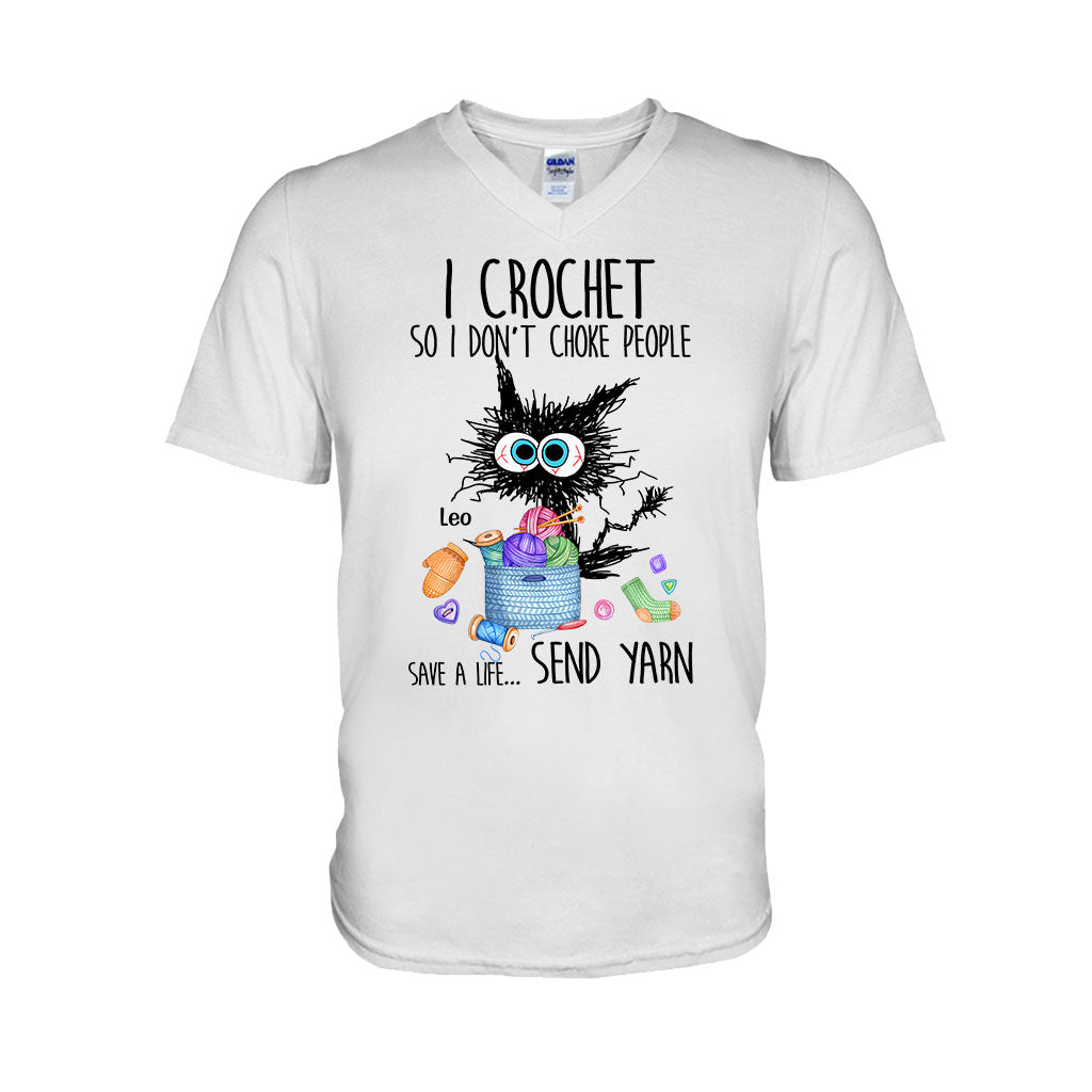 I Crochet So I Don’t Choke People - Personalized Crocheting T-shirt And Hoodie