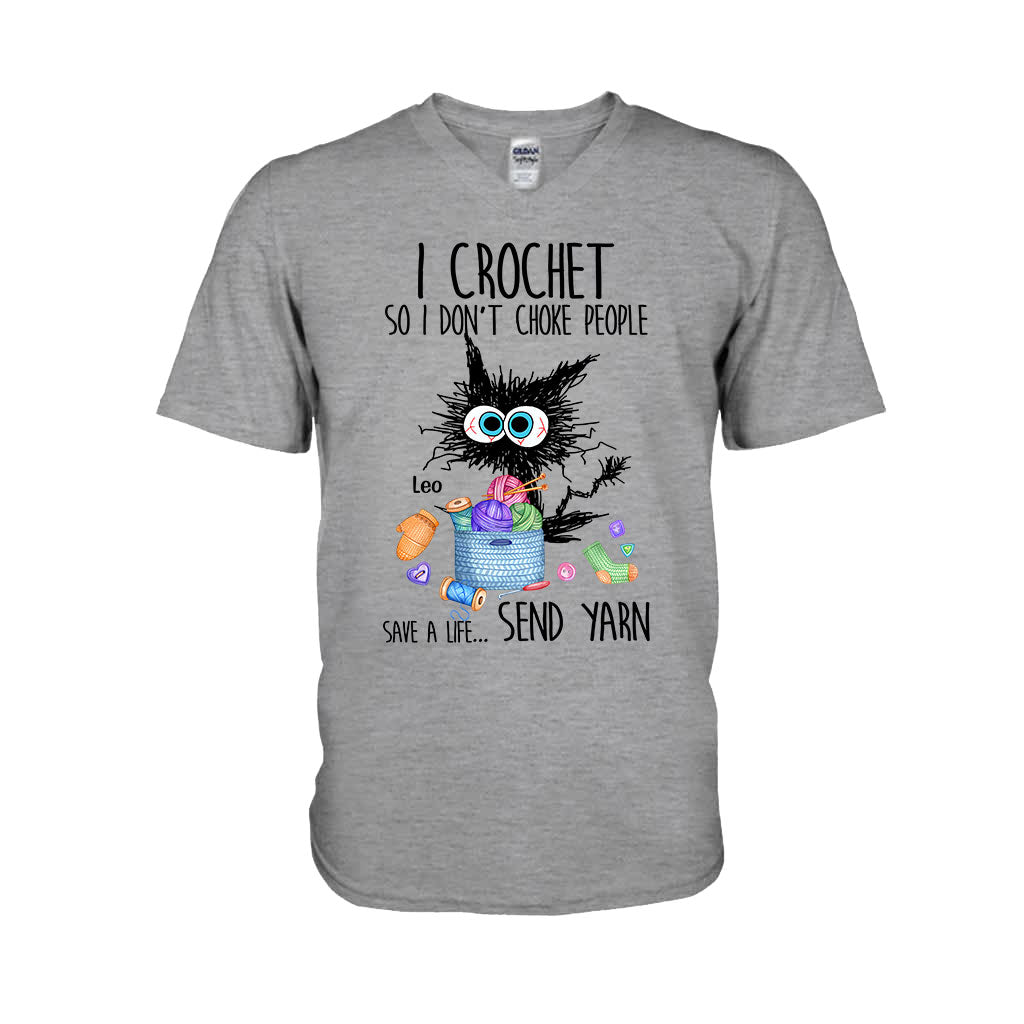 I Crochet So I Don’t Choke People - Personalized Crocheting T-shirt And Hoodie