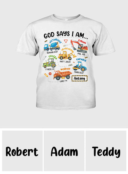 God Say I Am - Personalized Kid T-Shirt