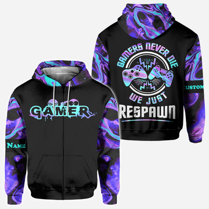 We Just Respawn - Personalized Video Game All Over Shirt