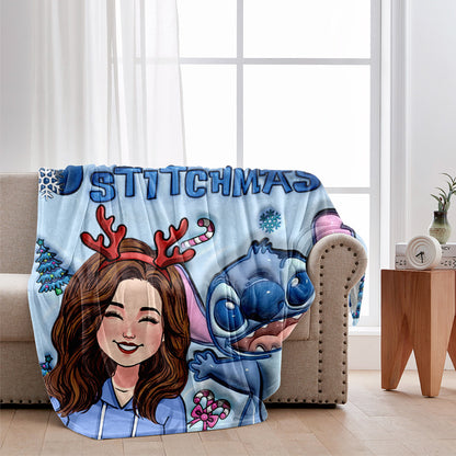 Ohana Merry Stitchmas - Personalized Ohana Blanket