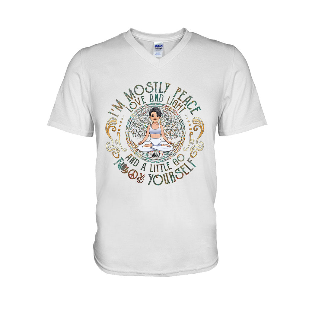 I'm Mostly Peace - Personalized Yoga T-shirt And Hoodie