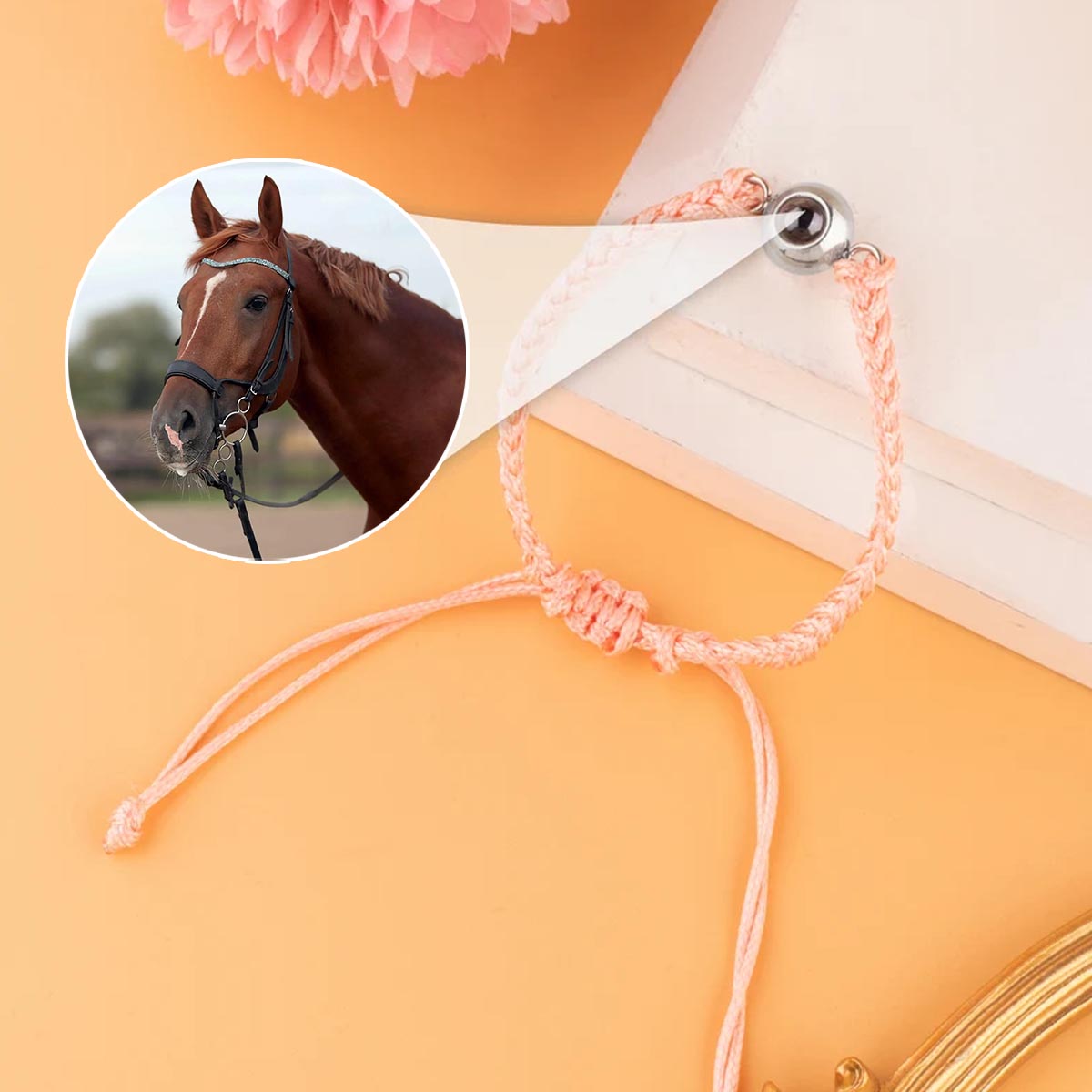 I Love My Horse - Personalized Horse Projection Bracelet