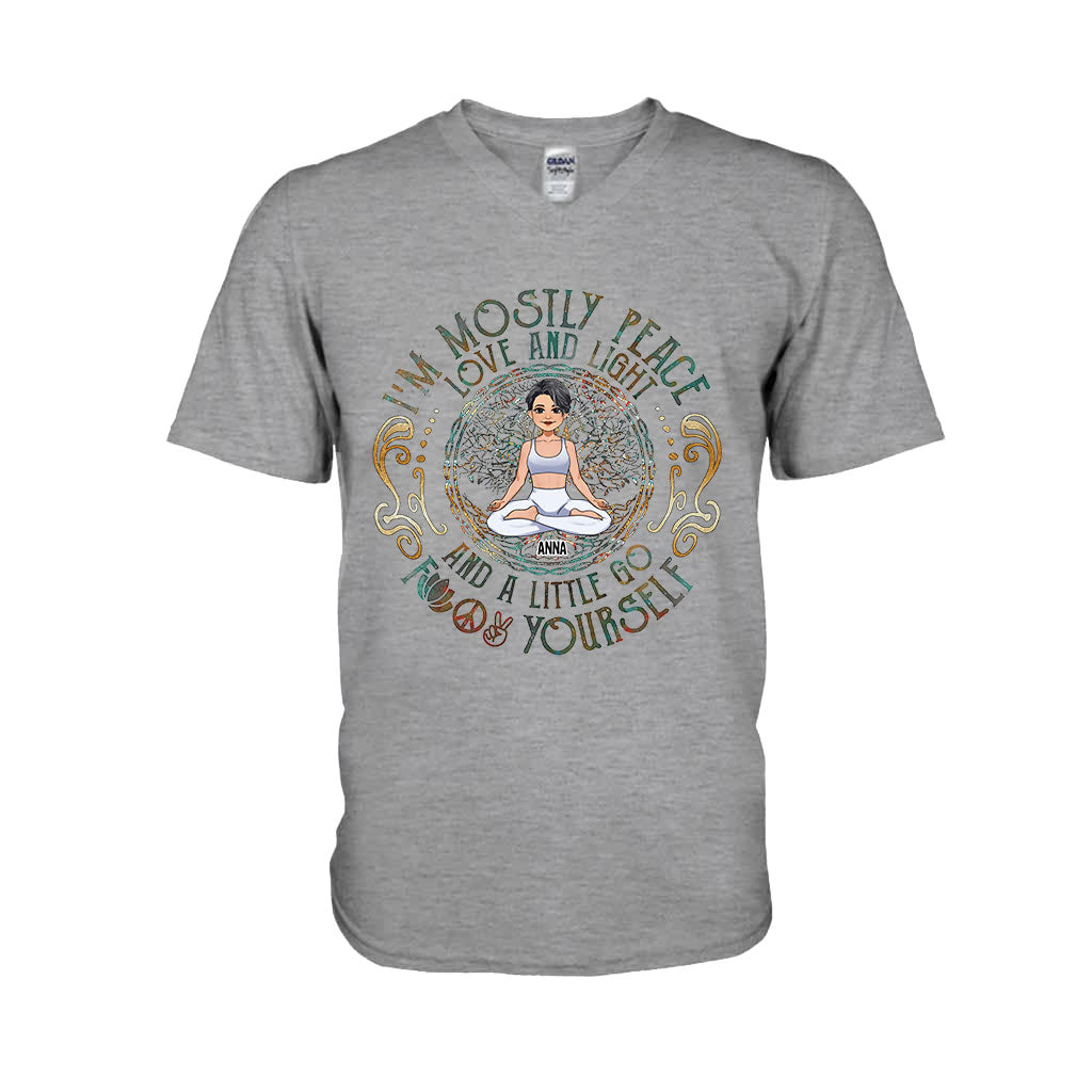 I'm Mostly Peace - Personalized Yoga T-shirt And Hoodie