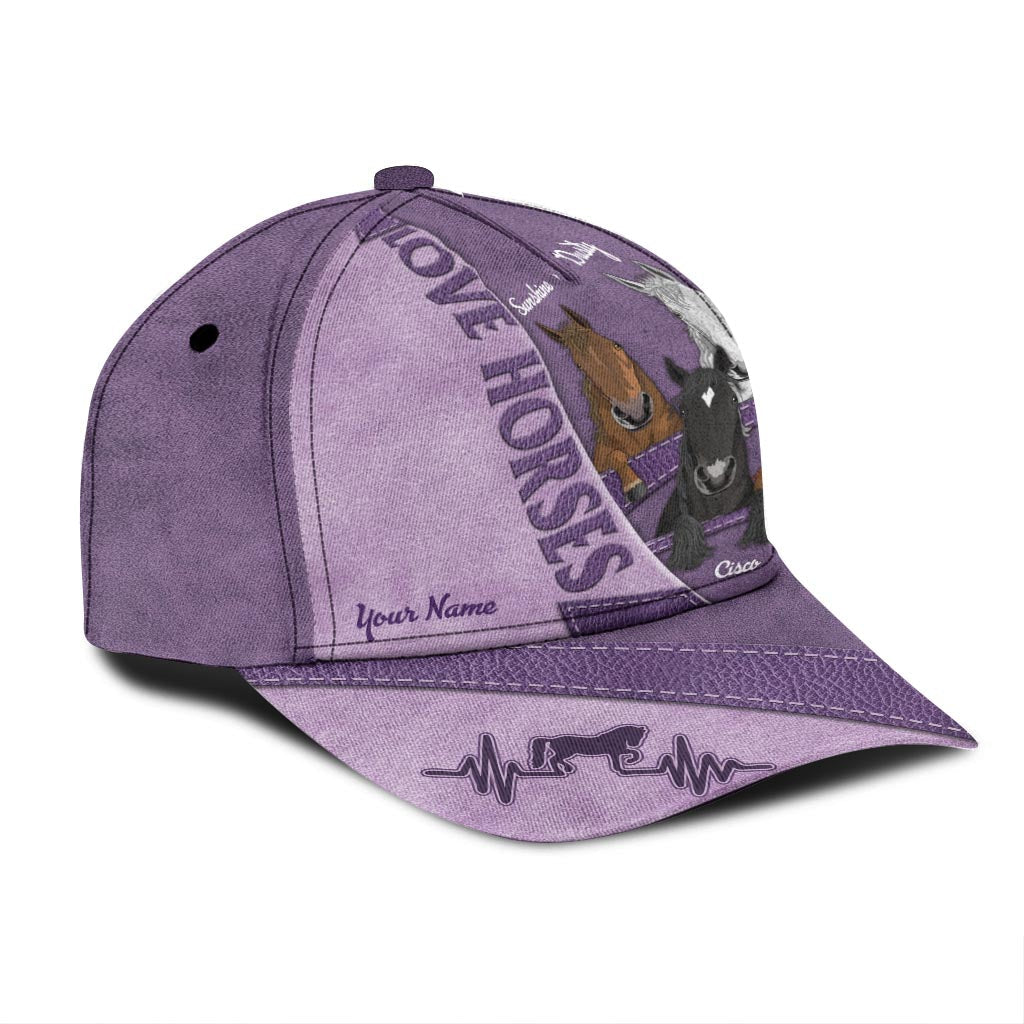 Love Horses - Personalized Horse Classic Cap