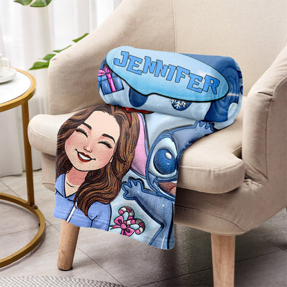 Ohana Merry Stitchmas - Personalized Ohana Blanket