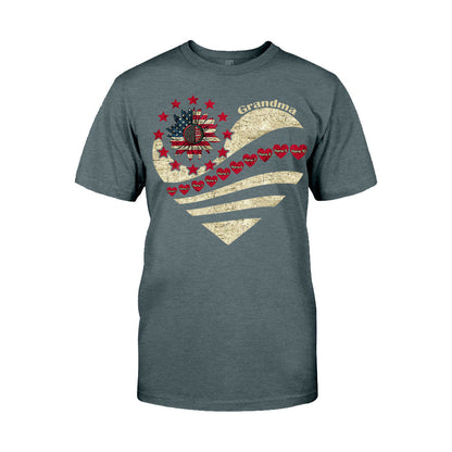 Grandma - Personalized Independence Day T-shirt and Hoodie