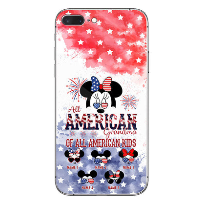 All American Grandma - Personalized Independence Day Phone Case