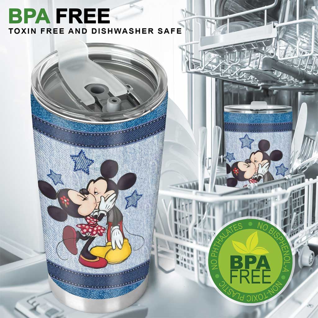 Love You To The Moon And Back - Personalized Couple Mouse Tumbler