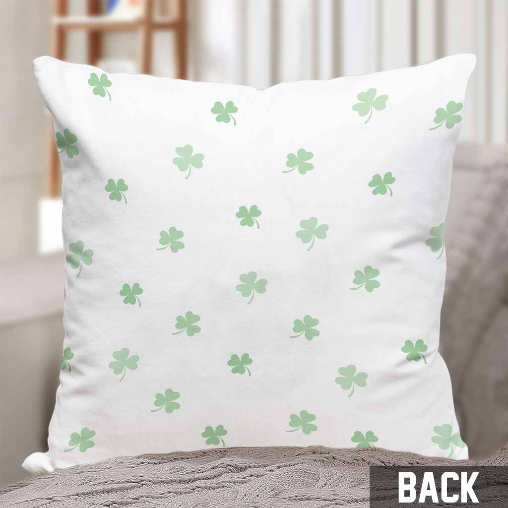 One Lucky Dog Mom Truck - Personalized Patrick's Day Throw Pillow