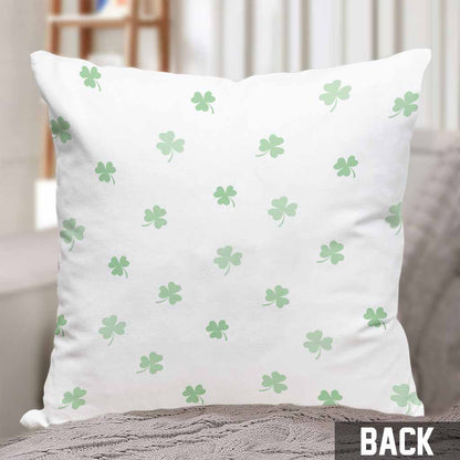 One Lucky Dog Mom Truck - Personalized Patrick's Day Throw Pillow