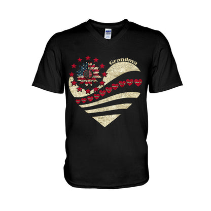 Grandma - Personalized Independence Day T-shirt and Hoodie