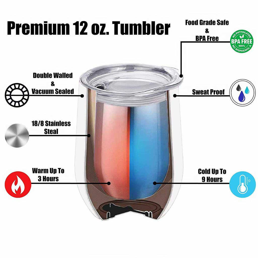 Besties - Personalized Bestie Wine Tumbler
